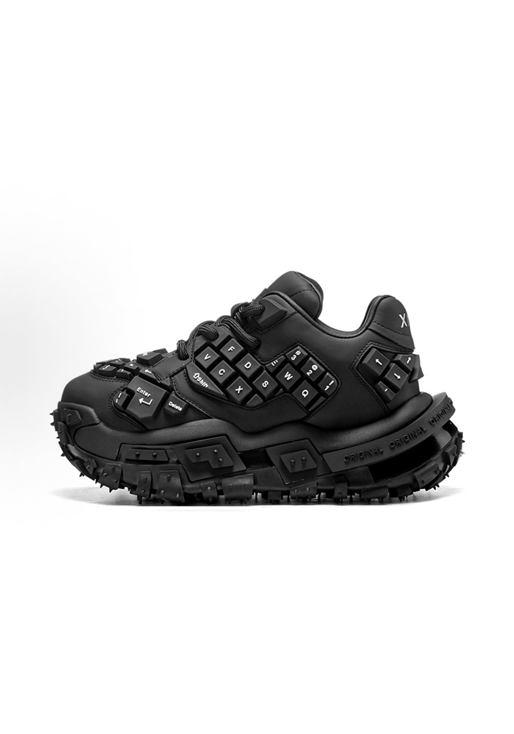 XMZY丨Chunky Keyboard Dad Sneakers -Black - PSYLOS 1, XMZY丨Chunky Keyboard Dad Sneakers -Black, Chunky Sneakers, XMZY•JAPAN, PSYLOS 1